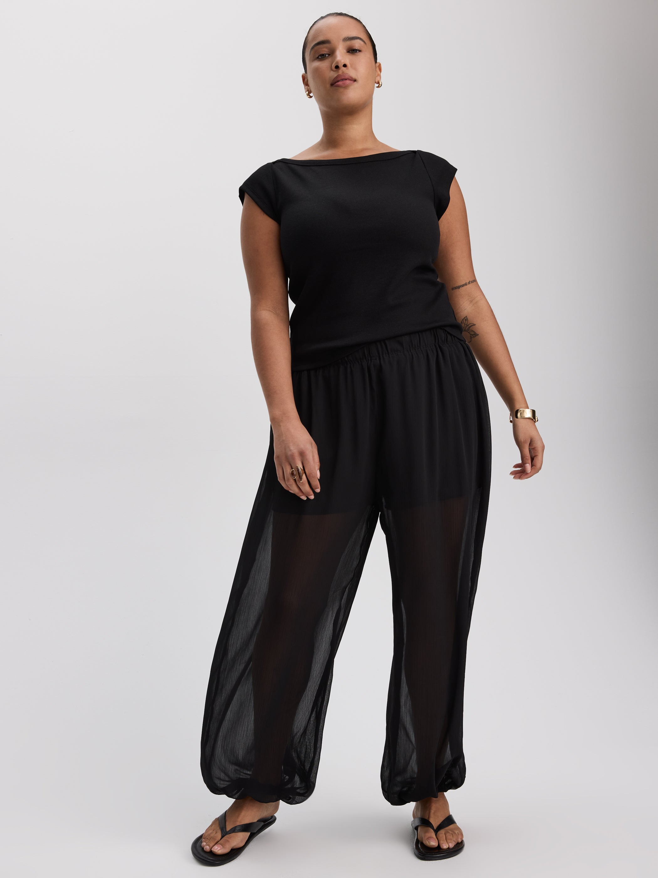 High-Rise Flowy Balloon Pant