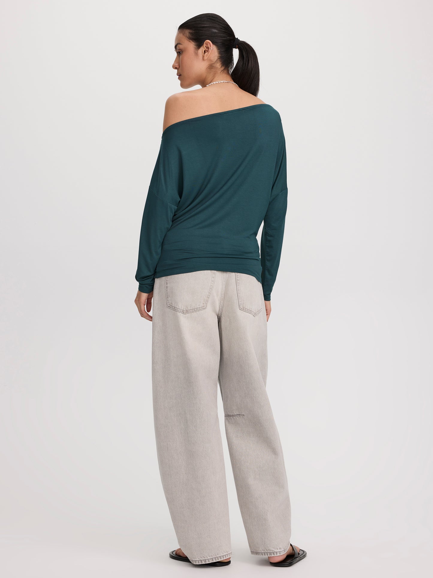 Long-Sleeve Off-the-Shoulder Top