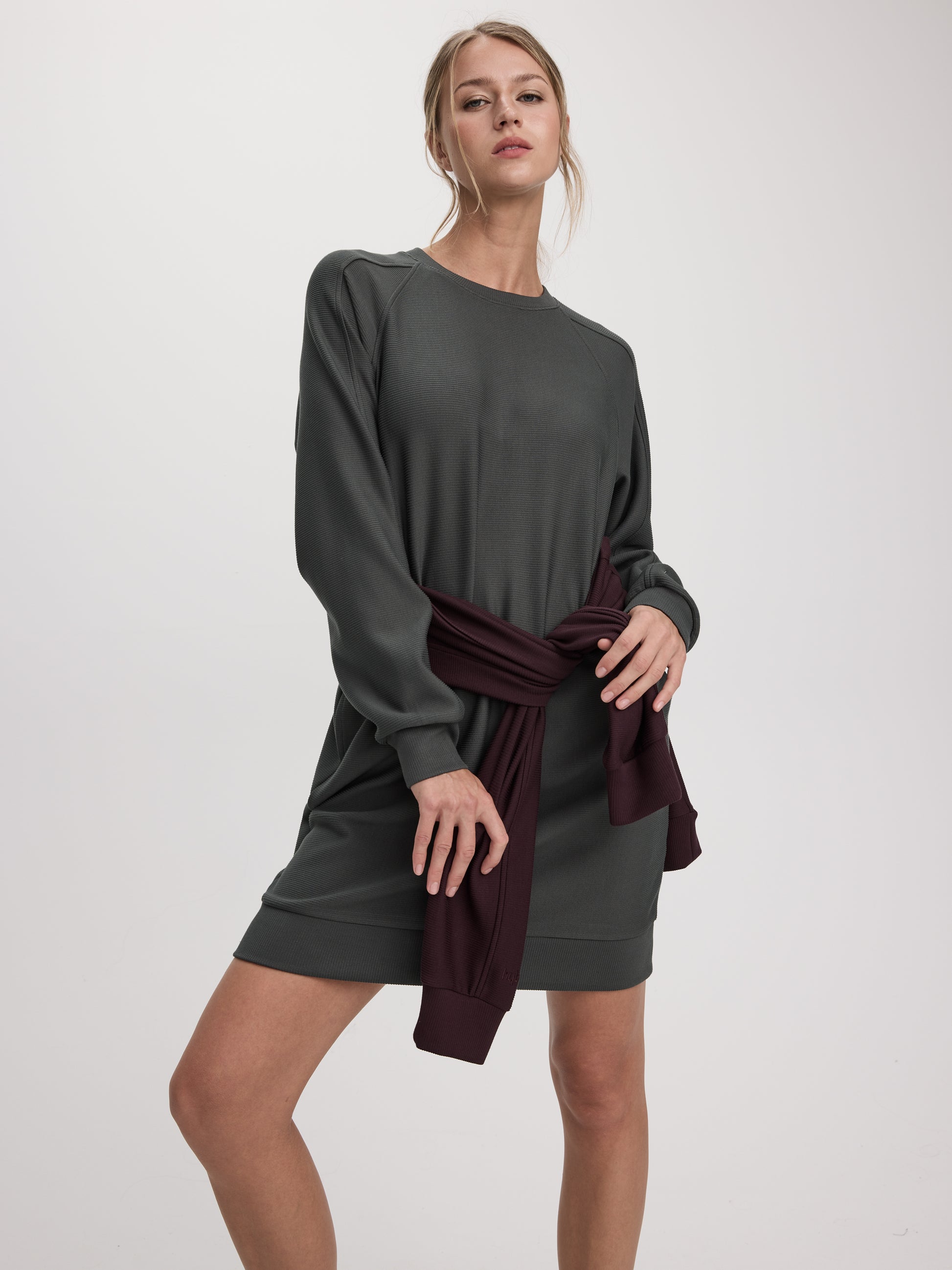 Long-Sleeve Mini Dress - Hyba