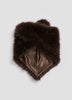 Faux Fur Triangle Scarf