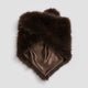 Faux Fur Triangle Scarf