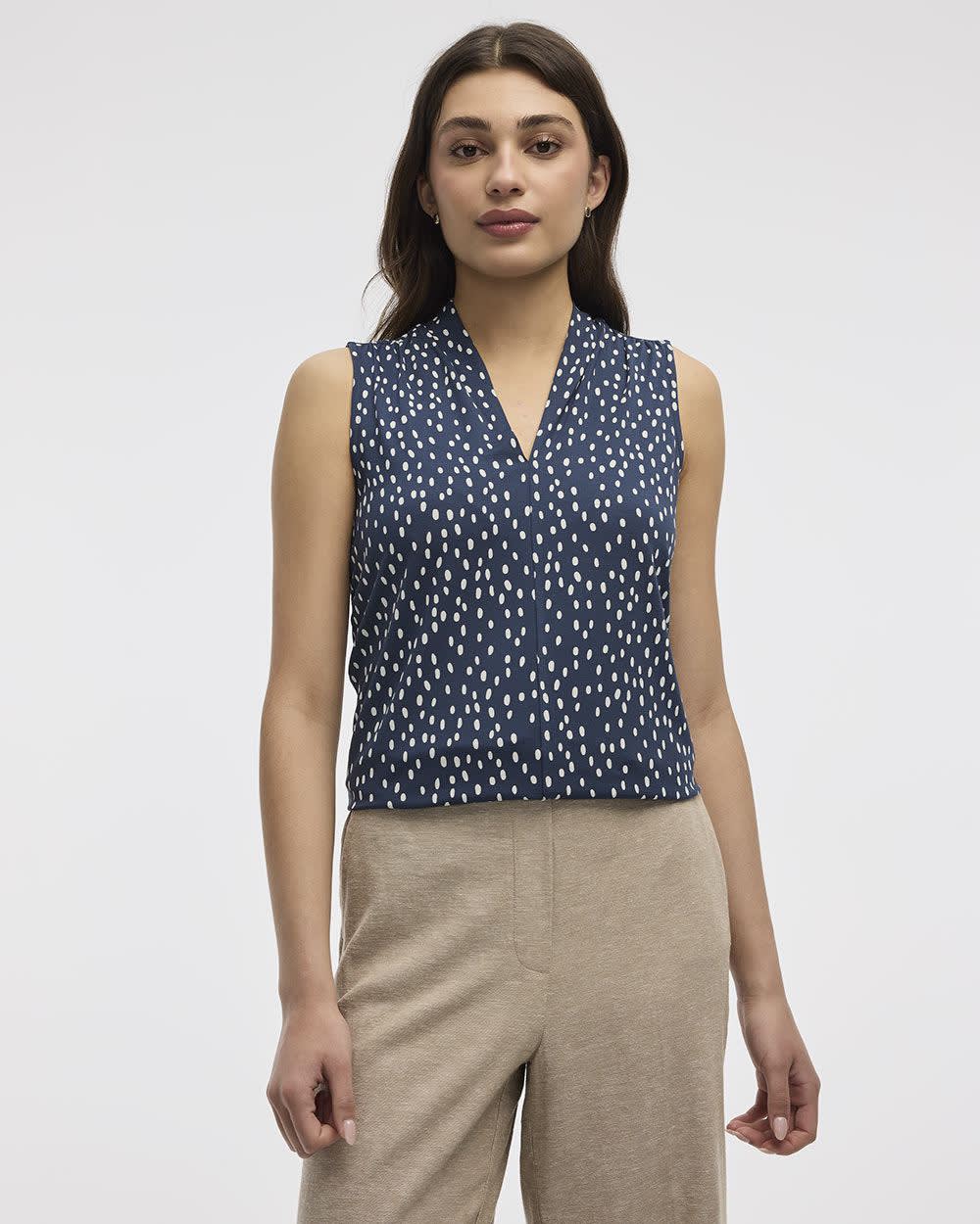 Haut sans manches à col V