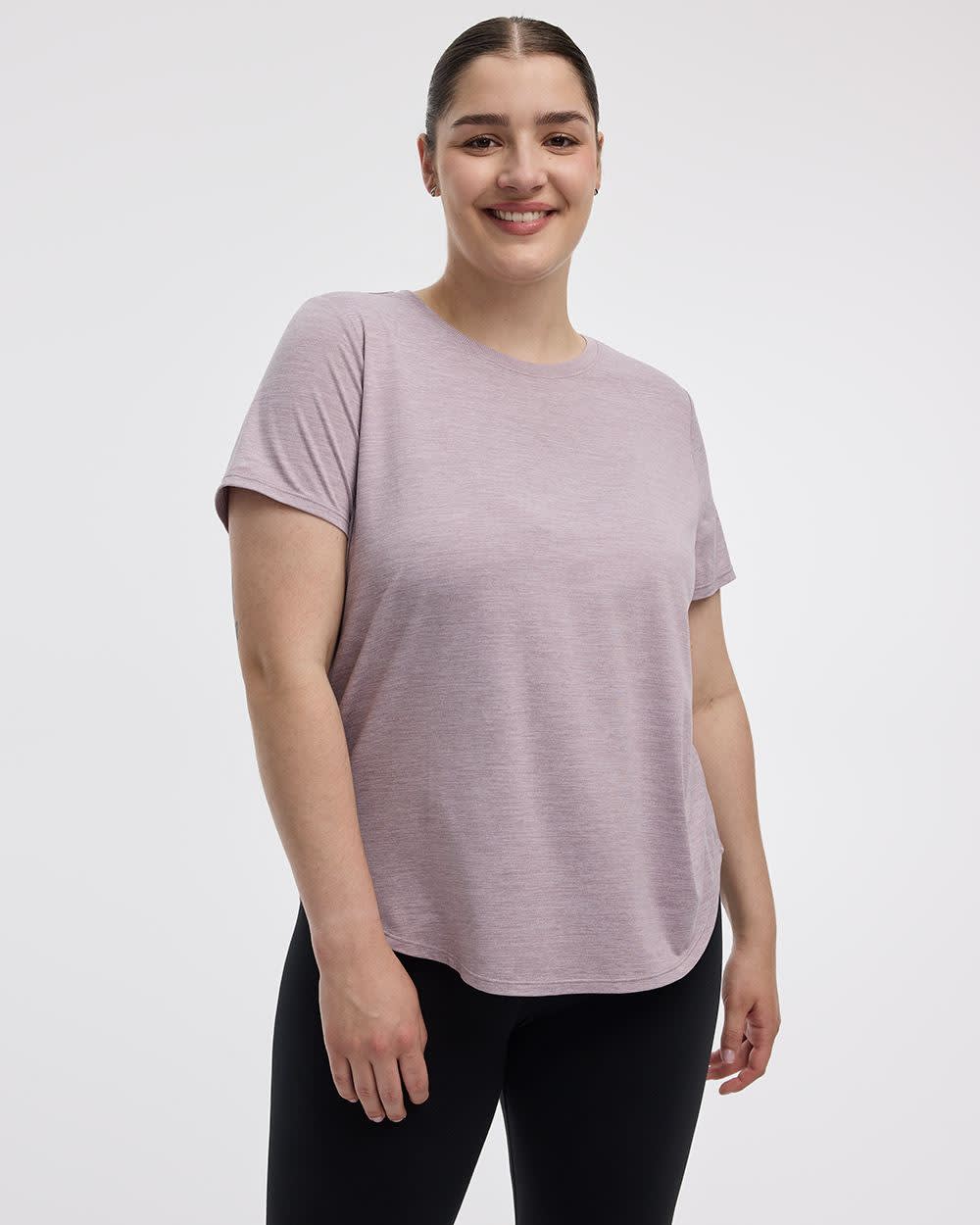 T-shirt à col rond et manches courtes - DRY-LUX (MD) Hyba Essentiels