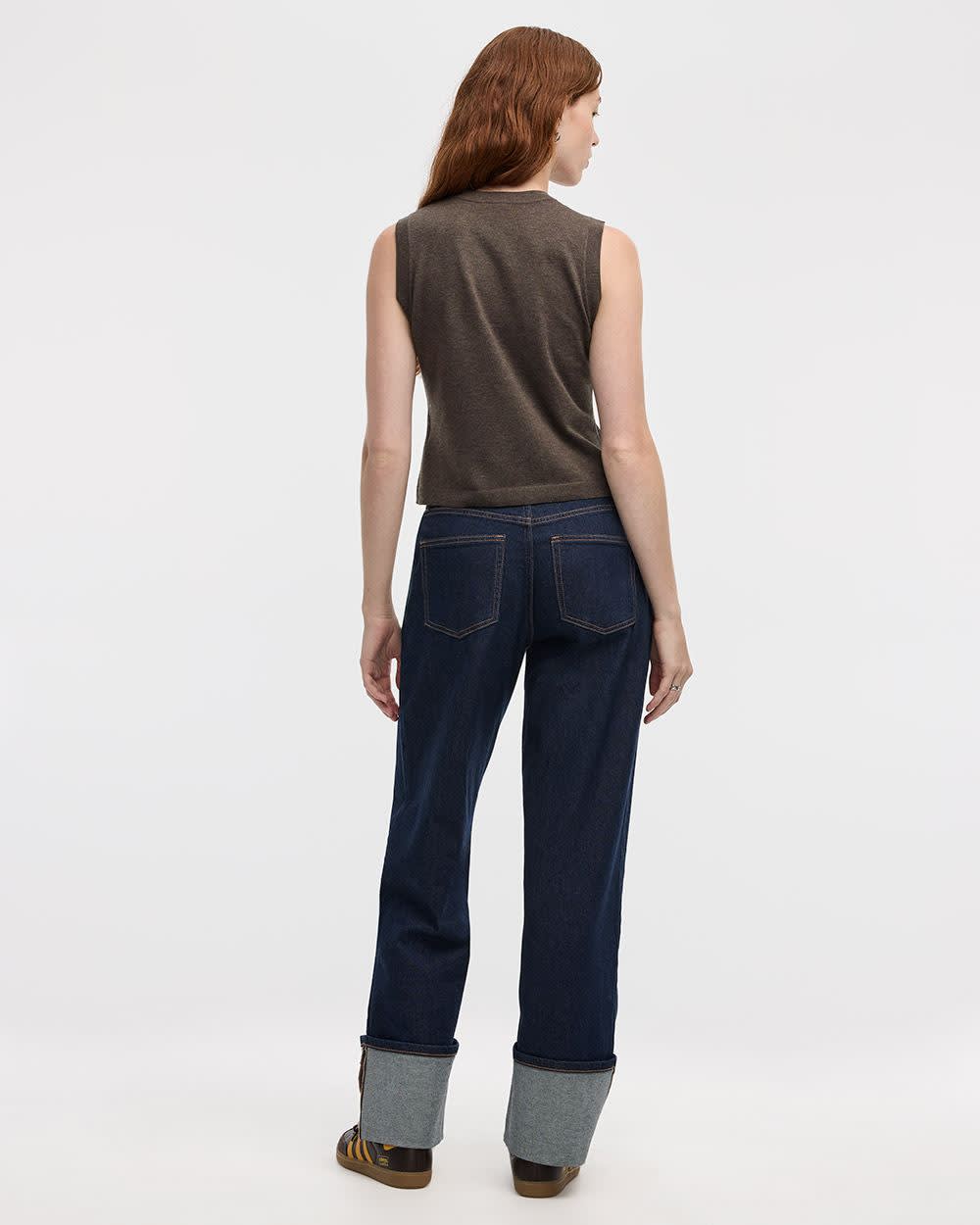 Haut sans manches à col rond