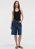 Mid-Rise Denim Bermuda