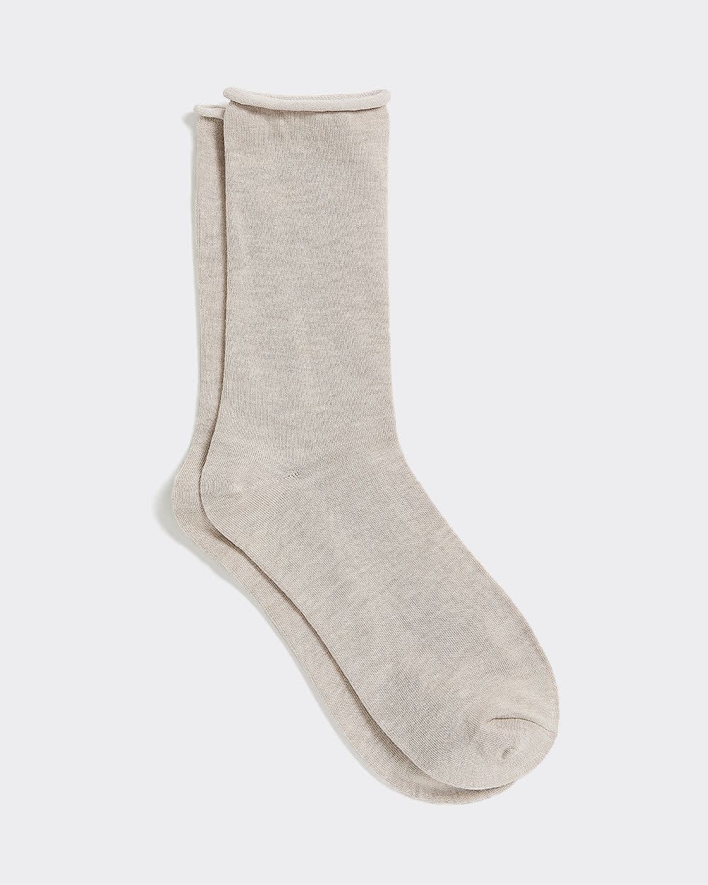 Heather Bamboo Viscose Crew Socks