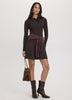 Long-Sleeve Polo Mini Dress