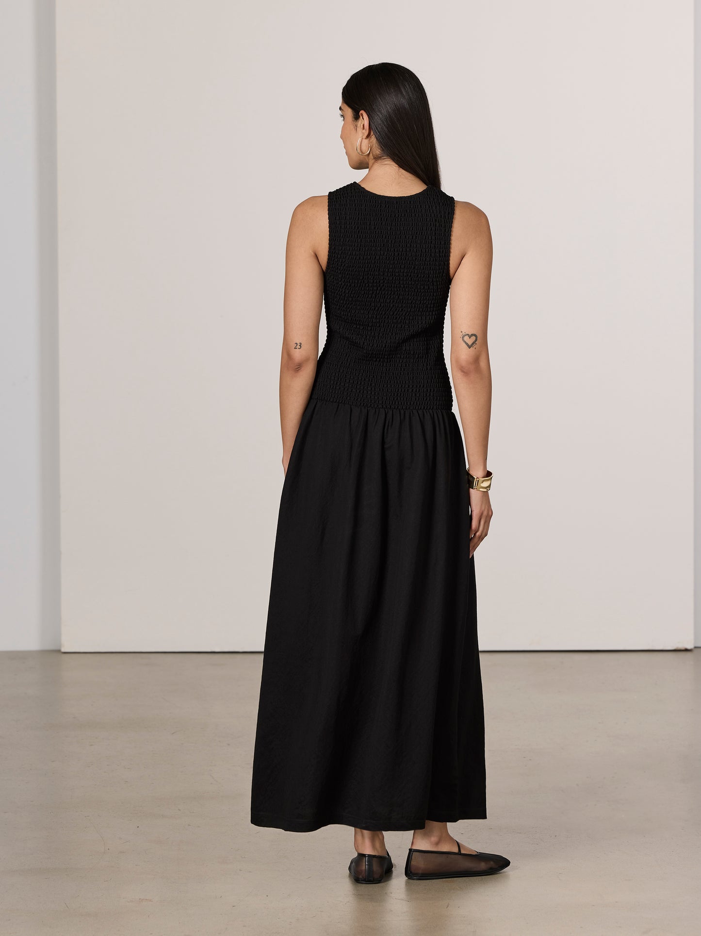 Robe maxi sans manches 