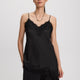 V-Neck Cami with Lace Trim
