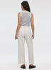 Linen-Blend Straight-Leg High-Rise Pant - Curvy Fit