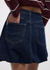 Denim Bubble Miniskirt