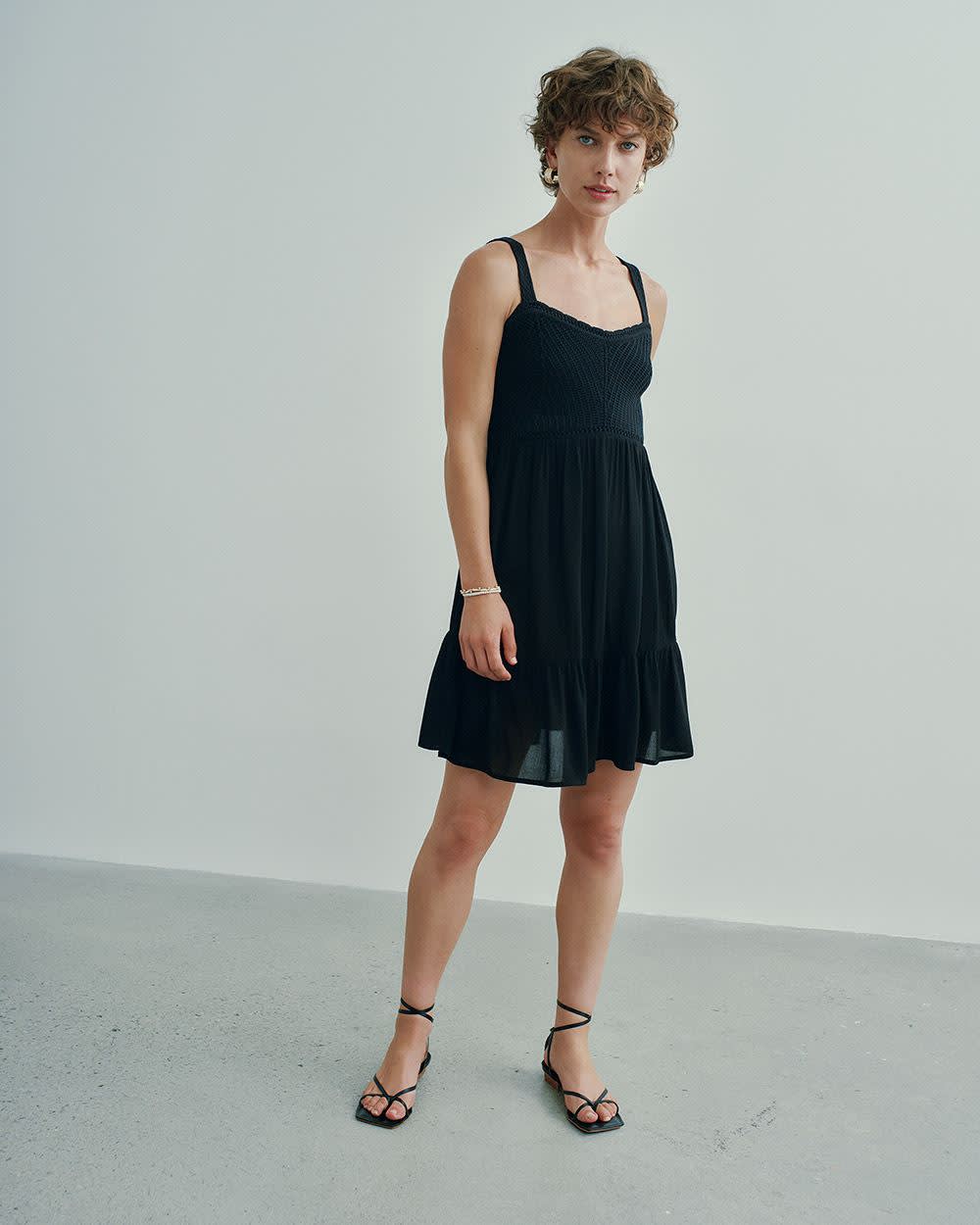 Sleeveless Fit-and-Flare Dress -Toni Fifi. X Reitmans