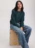 Long-Dolman-Sleeve Crew-Neck Pullover