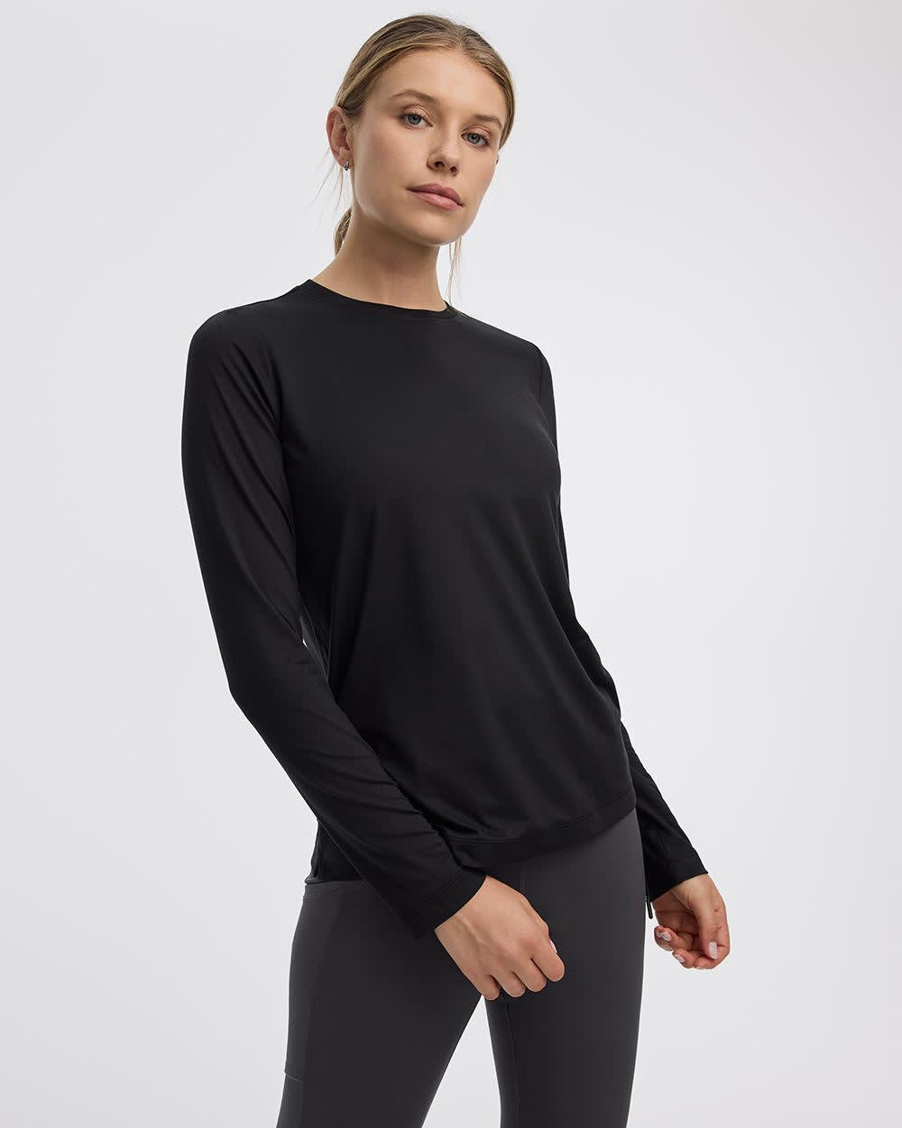 Long-Sleeve Crew-Neck T-Shirt - DRY-LUX (R) Hyba Essentials