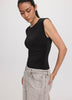 Sleeveless Crew-Neck Bodysuit
