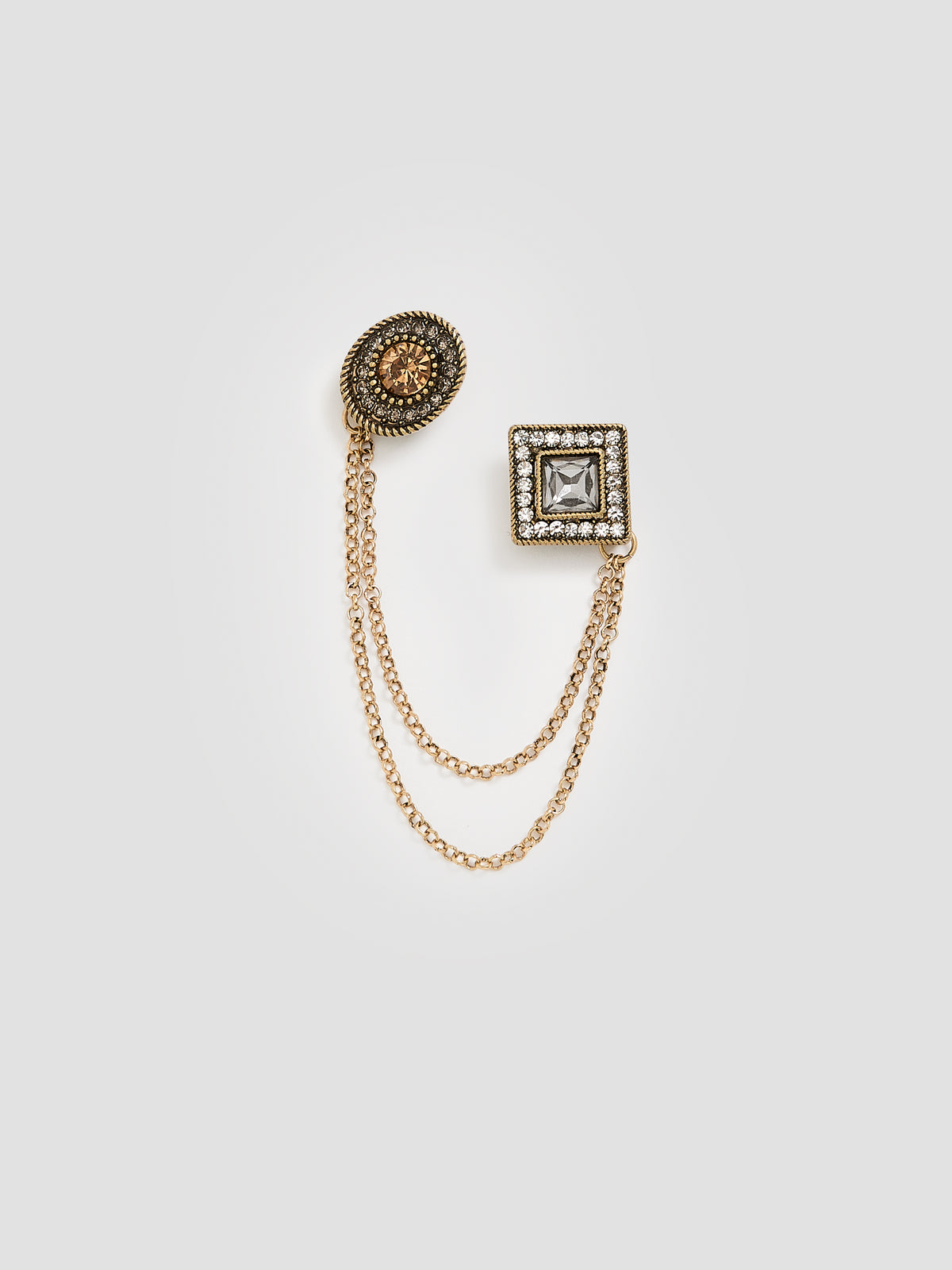 Double Brooch with Chains
