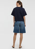 Short-Sleeve Crew-Neck Loose Sweater