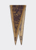 Diamond-Shaped Scarf with Border