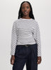 Striped Long-Sleeve Crew-Neck T-Shirt