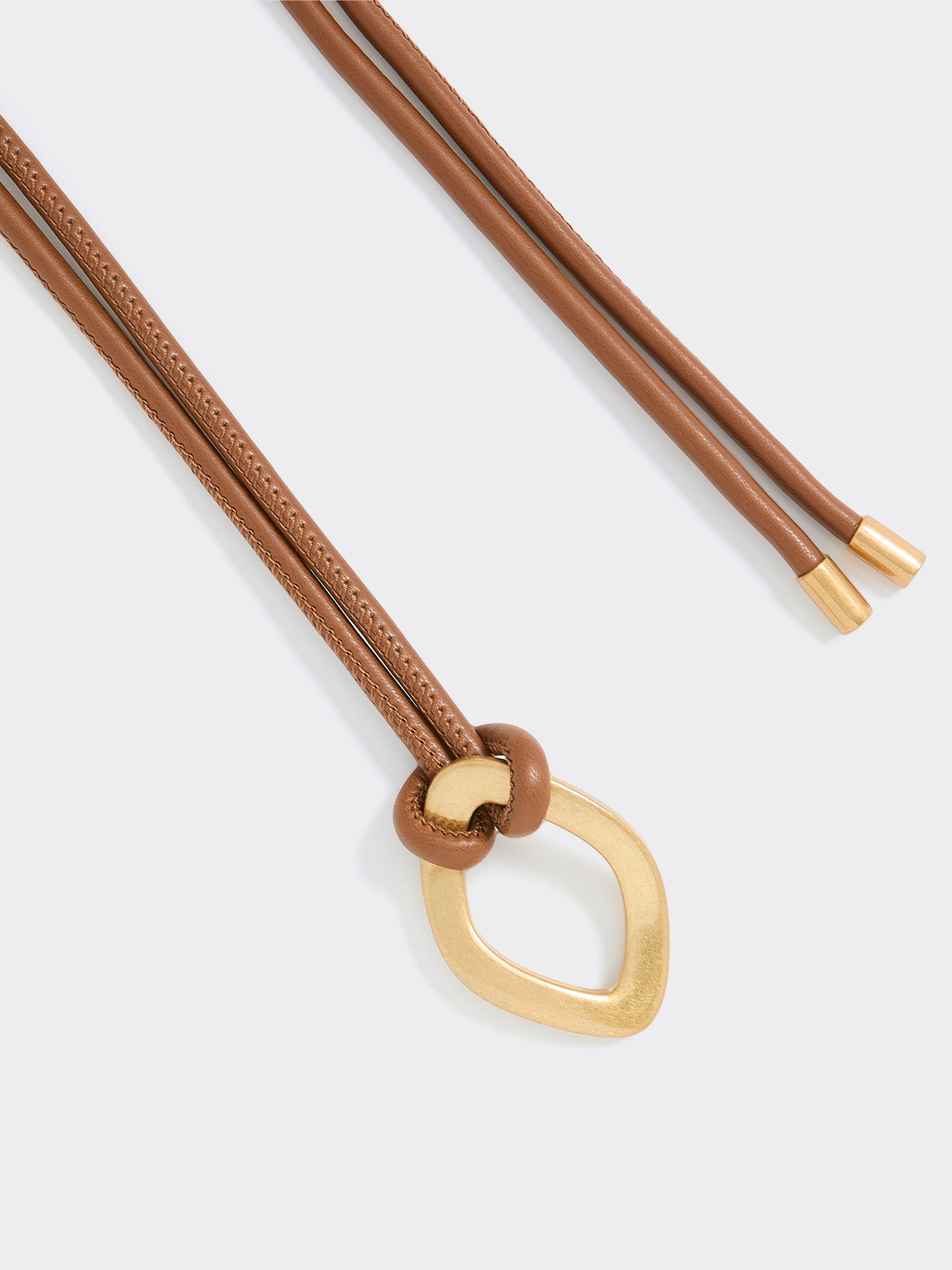 Faux Leather Cord Belt