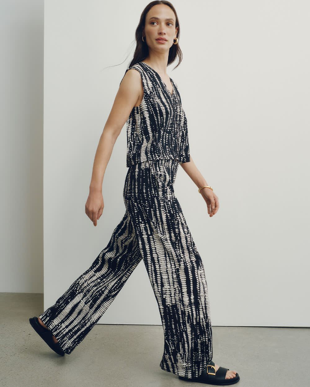 Pantalon à jambe large