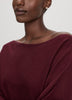 Merino-Blend Long-Sleeve Off-the-Shoulder Sweater