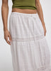 Pull-On Tiered Maxi Skirt