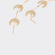 Earrings with Half-Moon Pendants