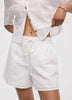 Embroidered Shorts with Elastic Waistband