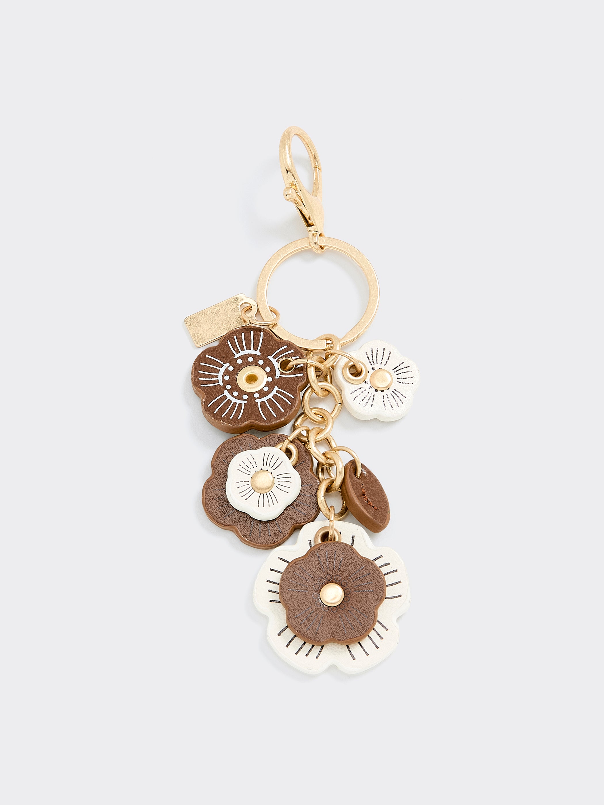 Faux Leather Flower Bag Charm with Key Ring – Reitmans