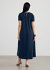 Short-Sleeve Swing Maxi Dress