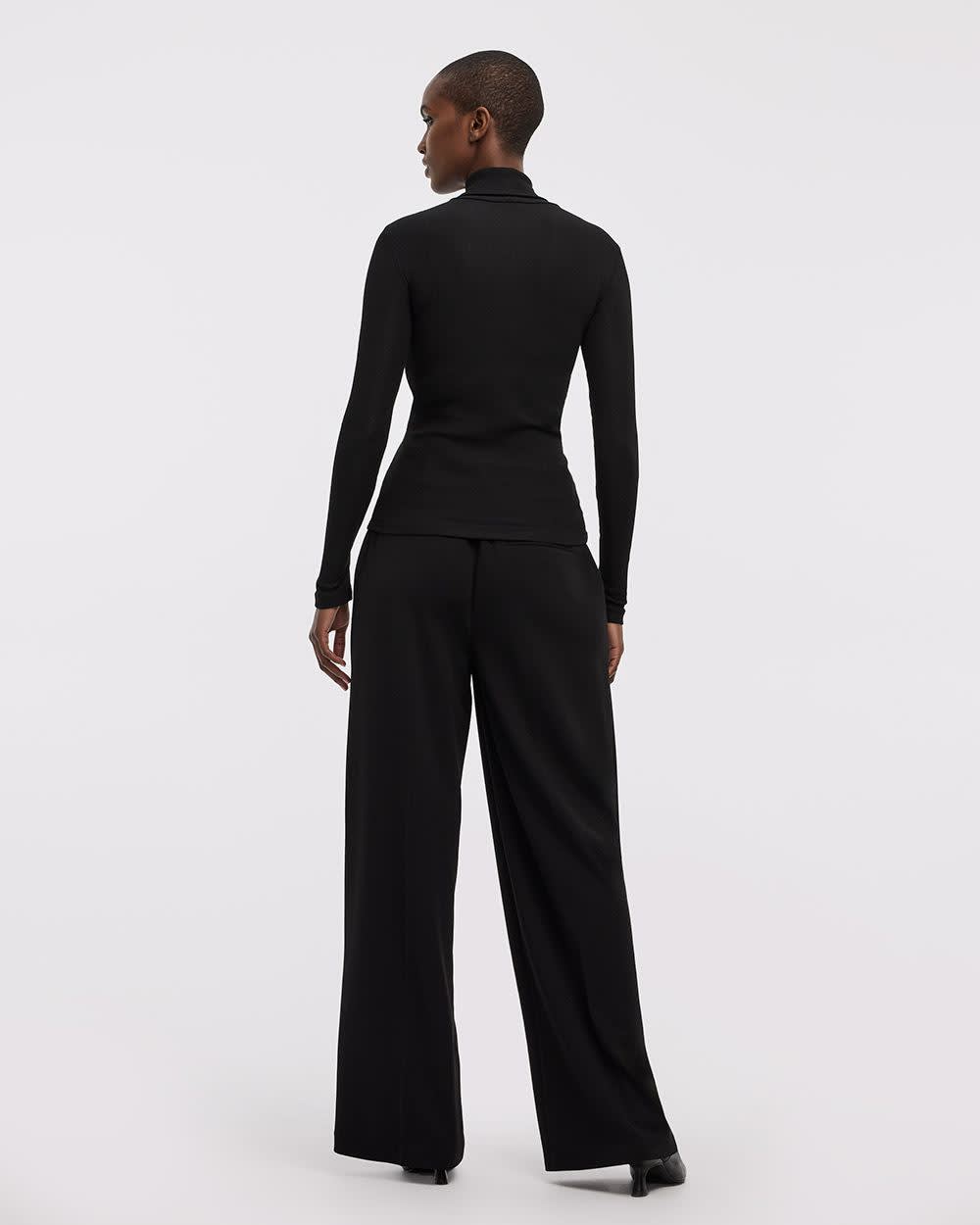 Haut à manches longues et col roulé