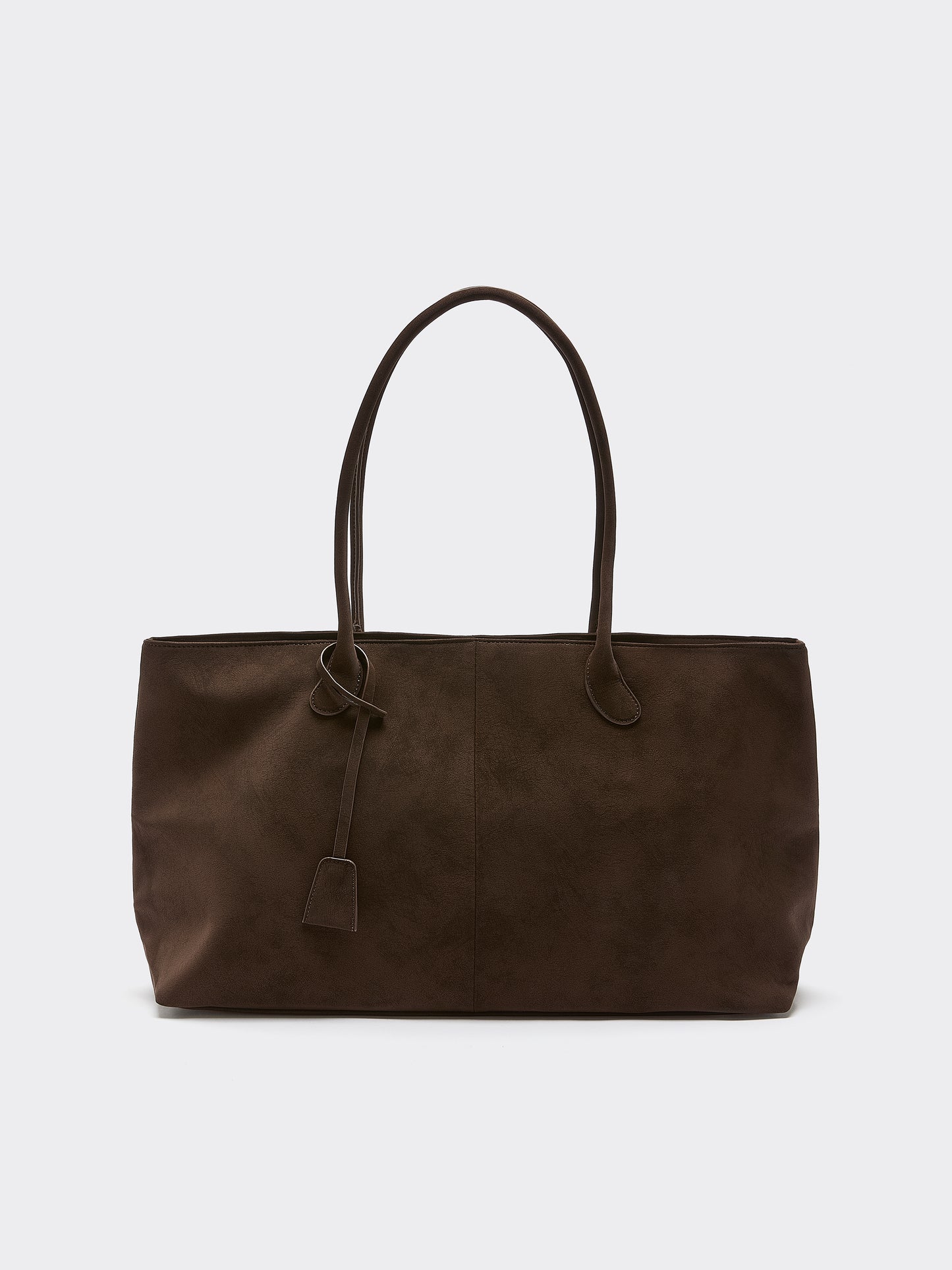 Faux Suede Tote Bag