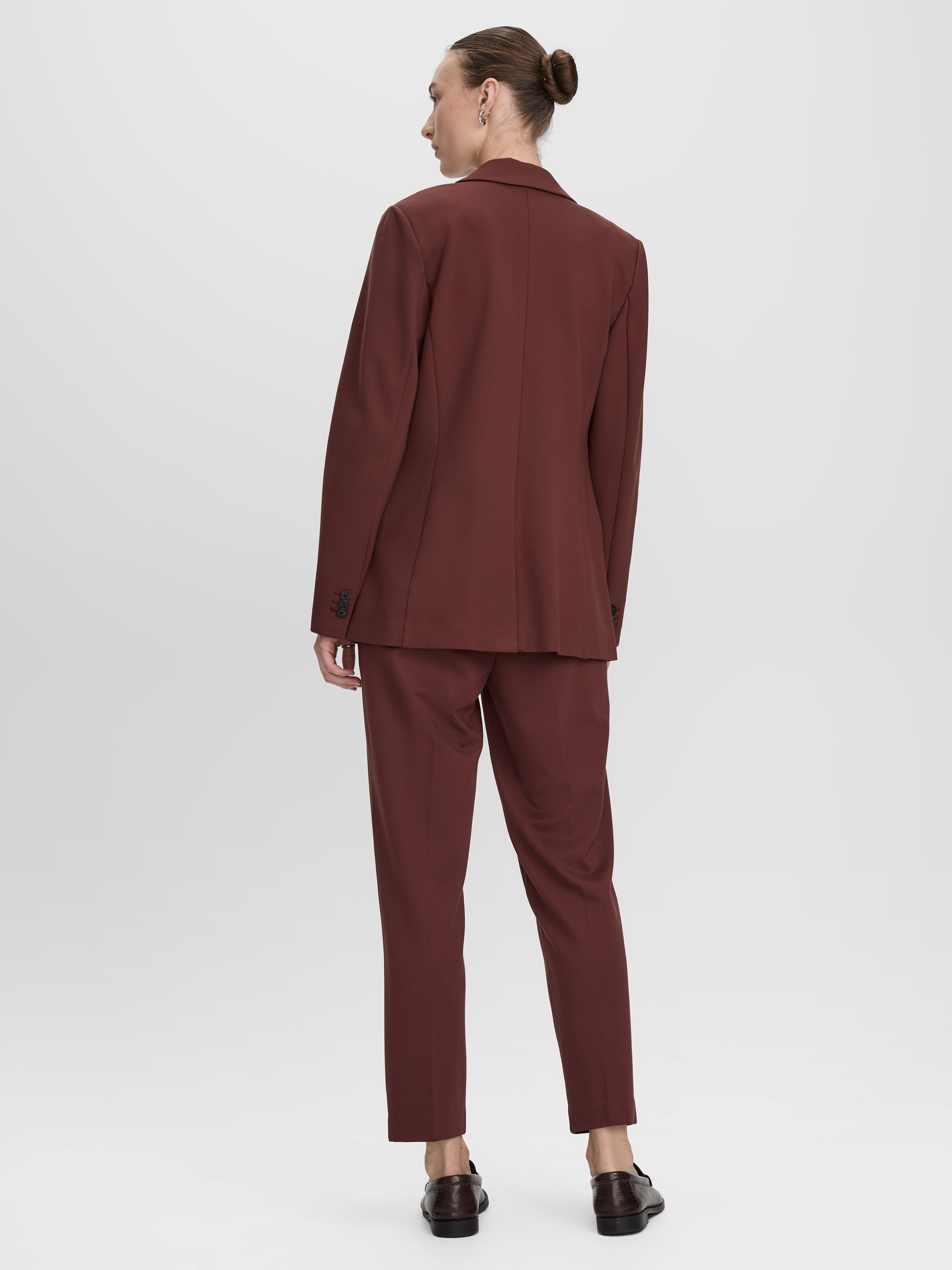 Fitted One-Button Knit Blazer - The Modern Stretch (R)