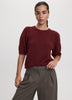 Elbow-Sleeve Crew-Neck Sweater