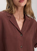 Short-Sleeve Shirt with Notch Collar