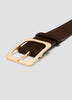 Leather and Suede Belt