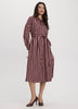 Long-Sleeve Midi Shirtdress