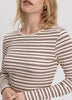 Striped Long-Sleeve Crew-Neck Ribbed T-Shirt - R Essentials