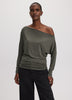 Long-Sleeve Off-the-Shoulder Top