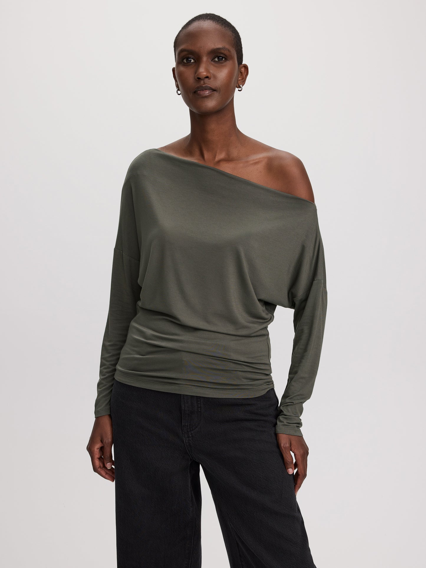 Long-Sleeve Off-the-Shoulder Top