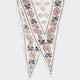 Diamond-Shaped Scarf with Print