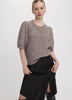 Elbow-Sleeve Crew-Neck Sweater