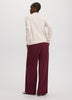 Long-Sleeve Sweater with Johnny Collar - R Essentials