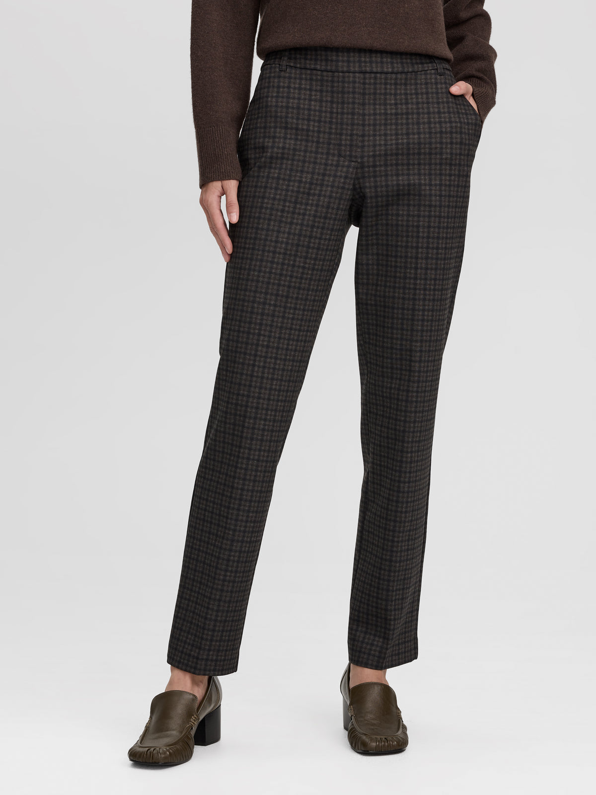 Straight-Leg High-Rise Pull-On Pants - The Modern Stretch (R)
