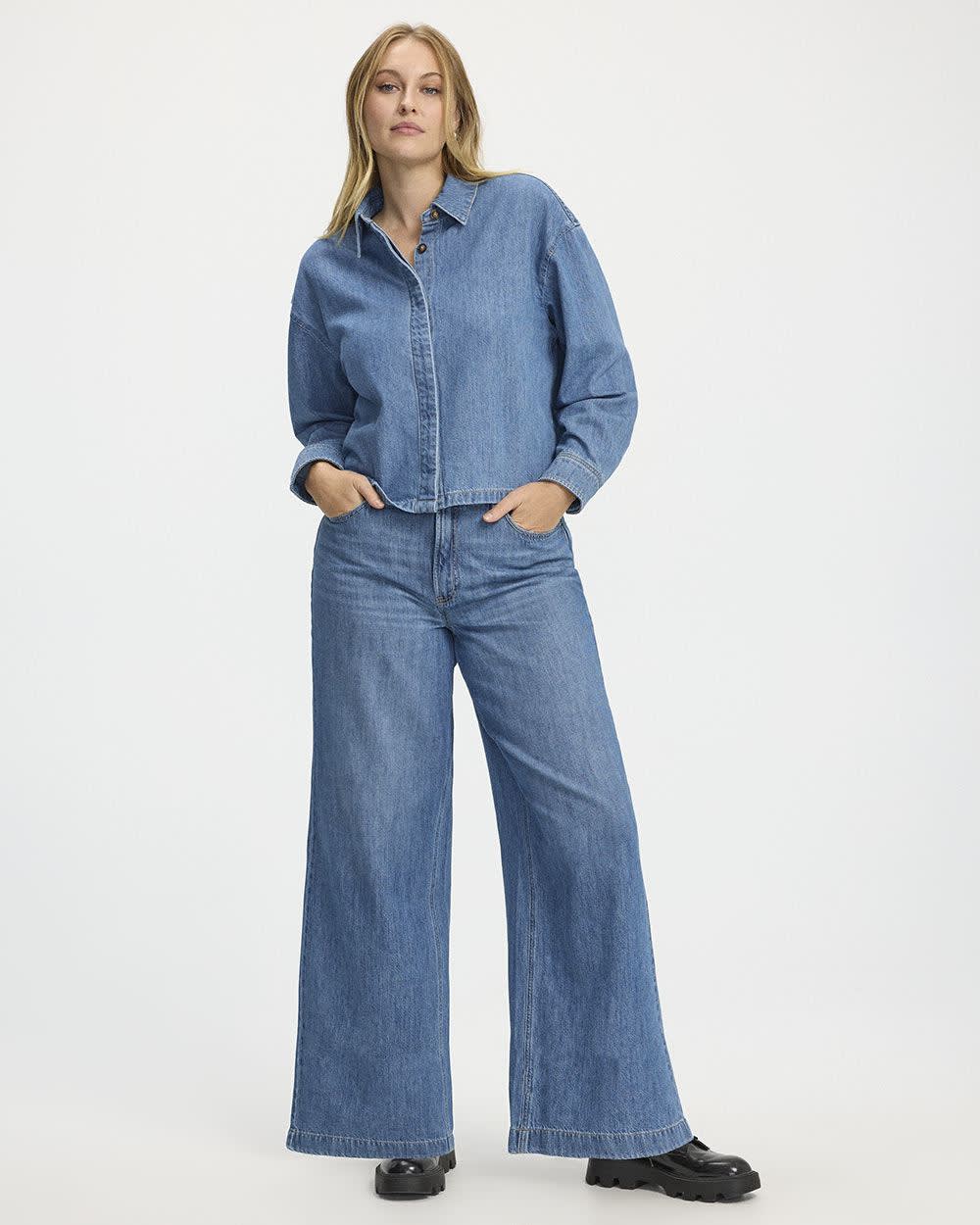 Wide-Leg High-Rise Jean - Curvy Fit