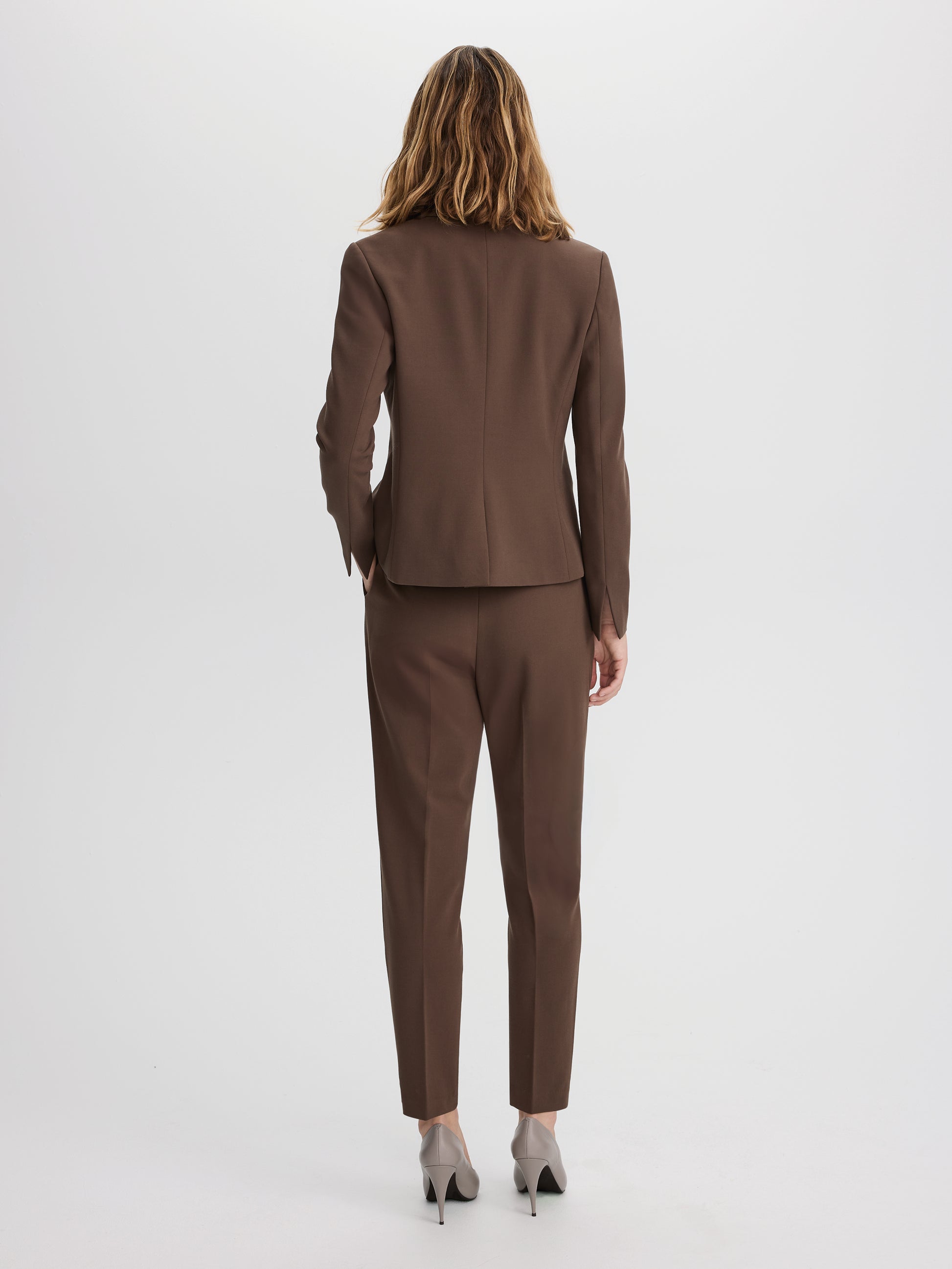 Slim-Leg High-Rise Ankle Pant