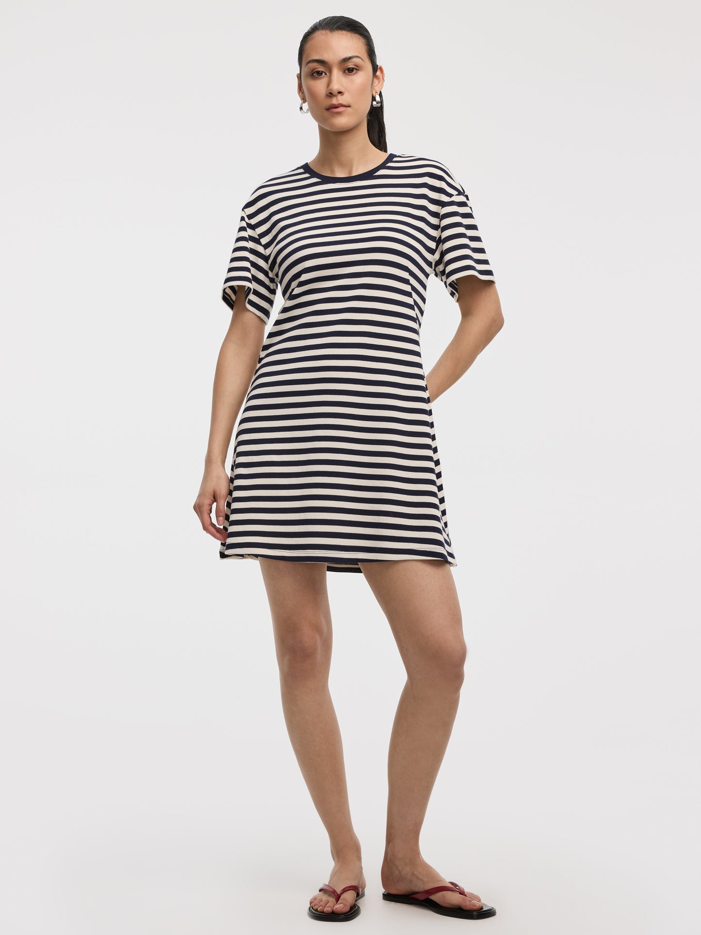 Robe t-shirt rayée 