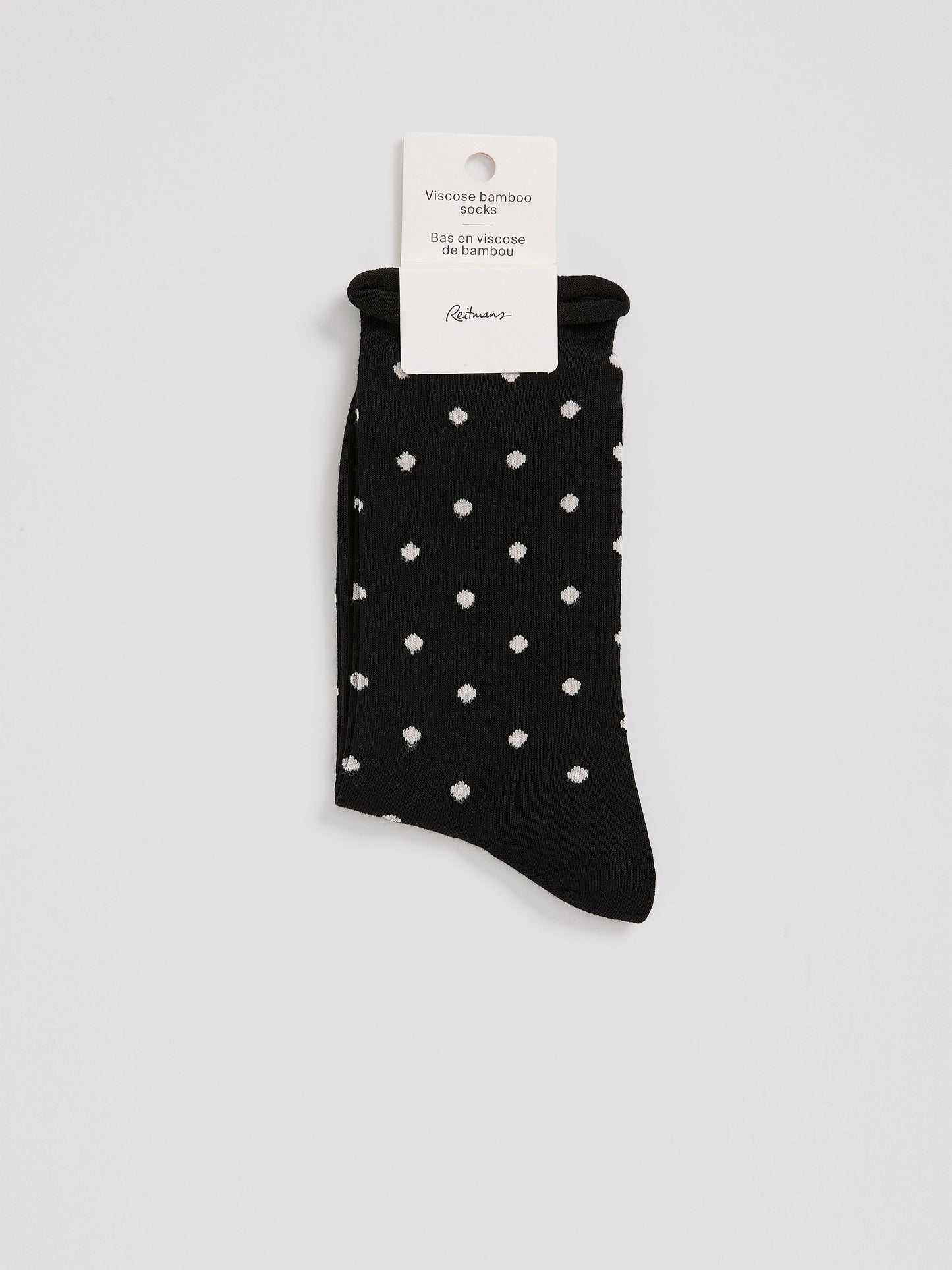 Dotted Bamboo Viscose Crew Socks