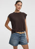 Linen-Blend Extended-Sleeve Crew-Neck Tee